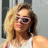 Lunettes de soleil d'équitation une pièce surdimensionnées pour femmes, tendance, pour la conduite, la plage, INS, populaires, Tiktok, nouvelle collection 2024, Y2K