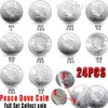 24pcs USA Peace Coins1921-1935 Copper Plating Silver Copy Coin Art Collection231n