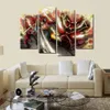 4pcs Titan Fighting Anime Poster Baskısı Tuval Duvar Sanatı Resim Sanat Resmi Ev ve Oturma Odası için Çevremsiz Saldırı 2809