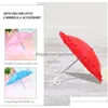 Umbrellas 6 Pcs Cute Mini Umbrella Child Childrens Toys Decorative Adorn Cloth Pography Prop Drop Delivery Dhfu5