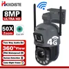 30x Zoom WiFi Camera 4G PTZ Dual Lens Outdoor Came Human Detection Surveillance System Xmeye Screen