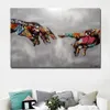 Graffiti Living Colorful Prints For Street Hands Painting Selflessly Art Classic Room Art Abstract Pictures Posters Wall jllxI yum264y