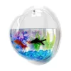 Acquari Acrilico Plexiglass Boccia per pesci Appeso a parete Acquario Serbatoio Prodotti acquatici per animali domestici Supporto per Betta196S