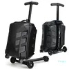 Suitcases 21 Inch Carry On Luggage Trolley Kids Sit Scooter Travel Suitcase Lazy Case