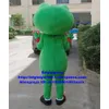 أزياء التميمة Green Frog Toad Bufonid Bulfrog Mascot Costume Adult Cartoon Mise en scene family suctions zx1242