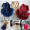 Summer Dog Dress Pet Dog Clothes for Small Dog Wedding Dress Skirt Puppy Clothing Spring Fashion Jean Pet Clothes XS-XXL GB1184286o