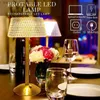 Lamps Shades LED Table Lamp Crystal Bedside Lamp Dimming Touch Wireless Night Light for Resturant Bar Hotel Wedding Decor Creative Gifts L240311