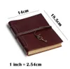 Diário Revistas de diário Notebook Genuine Leather Binder Sketchbook Vintage Planner A5 Travel Note Book Stationário Escola Office Supplies 240401