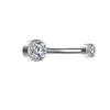 G23 Titanium Navel Piercing Brosket Clicker Helix Zircon Septum Belly Button Hinge Segment Ring Sexig kroppsmycken Labret Kvinnor