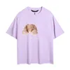 Men's T-shirts Men's t brand Designer Tees Rainbow Mushroom Letter Print Short Sleeve Tops Cotton Loose Men casa blanca Women Shirt JHVD