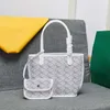 Anjou Tote Designer Mini Shoulder Bag With mini pouch Luxury Women Canvas Fabric Handbag