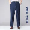 Jeans pour hommes Hommes Automne Hiver Velours Épaissi Chaud Pantalon Ample Été Mince Droit Denim Pantalon Moyen Personnes Âgées Salopette