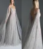 2020 Paolo Sebastian Вечерние платья Иллюзионное кружевное вышивка с прозрачным вырезом и трапециевидным вырезом Сказочное платье для выпускного вечера с запахом Вечернее платье на заказ Part1894575