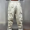Pantaloni da uomo Cintura elastica Harem con coulisse in vita Tasche multiple per attività all'aperto Comfort ampio
