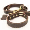 Collier et laisse pour petits chiens, collier en cuir pour Chihuahua, bouledogue français, chiot, goutte LC0193 Y200515211T