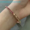 2024 Designer Bracciali di gioielli di marca di lusso S925 Bracciale in argento puro con testa di blocco Farina leggera Pieno di diamanti in oro rosa Stile di moda