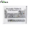 Akryl Periodisk tabell över element visar barn som undervisar födelsedagslärares dag gåvor kemiskt element display kort hem deco301i