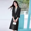 Two Piece Dress 2024 Women Fashion Two-Piece Set Vintage Tweed Single Breasted Blazer Female Short Jacket Pleated Skirt Chic Suit Ladies