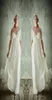 2020 Nuovi abiti da sposa taglie forti con mezze maniche Sheer Jewel Neck A Line Abiti da sposa applicati in pizzo Chiffon Vita impero Wedd8494764