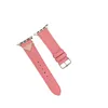 Titta på Band 40mm 41mm 44mm 42mm 38mm 49mm 45mm Fashion Triangular Namnplatta P Designer Watchband Pu Leather Armband Watch Bands