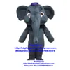 Mascot Costumes Grey Elephant Elephish Mascot Costume Adult Cartoon Postacie strój Etykieta uprzejmości Temat filmu ZX227