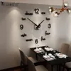 Meisd relógio de parede acrílico de qualidade, design criativo e moderno, adesivos de quartzo, preto, decoração de casa, sala de estar, horloge z307j