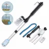 rium Battery Syphon Operated Fish Tank Vacuum Gravel Water Filter Clean Siphon Cleaner Tools Y200917260D