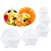 Cake Tools 5pcs Sphere Round Silicone Mold Resin Epoxy Jewelry Spherical Candle Wax Soap Bath Bomb Chocolate Jelly Making Moulds251l