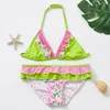 Costumi da bagno da donna 2-14 anni Costume da bagno per ragazze Due pezzi Bikini Set per bambini Costume da bagno per bambini Costumi da bagno Biquini Infantil-ST139