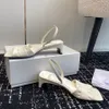 Sandálias toteme minimalistas de salto baixo couro real alça traseira sapatos femininos de luxo designer saltos sandálias sapatos de escritório com caixa calçado de fábrica