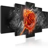 5 Pcs set Canvas Print for Home Decor Modern Room Wall Art Rose Picture Gift for Love Living Room or Bedroom Decor No Frame241S