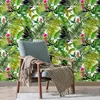 LUKCYYJ – papier peint autocollant mural auto-adhésif Jungle tropicale, papier peint amovible imperméable pour salon et chambre à coucher, 2021