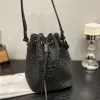 Designer Bag Luxury Bag Shoulder Bag Woven Bucket Women's Large Capacity Handbag Brand Letter Plush Handbag Shopping 01