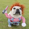 Halloween-Hundekostüme, lustige Haustierkleidung, verstellbare Hunde-Cosplay-Kostüm-Sets, Neuheitskleidung für mittelgroße und große Hunde, Bulldogge, Mops, T22623