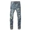 Designer-Jeans, Denim-Hosen, Herren- und Damenjeans, High-End-Qualität, gerades Design, Retro-Markenjeans, Hip-Hop-Street-Style, Luxus-Jeans aus zerrissener Baumwolle im Used-Look