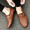 Genuine Leather Luxury Brand Mens Octopus Casual Loafers Dress Formal Moccasins Footwear Driving Male Sandals Shoes For Men 240229