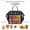 Bento-Boxen Tragbare Lunch-Tasche, Kühltasche, Hangbag, Picknick-Isolierbox, Leinwand, Thermo-Lebensmittelbehälter, Thermo-Lunchbox-Tasche L240311