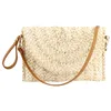 Bolsas de ombro YYW Palha Envelope Bolsa de Embreagem Mulheres Verão Crossbody Bolsa Com Alça Casual Artesanal Tecido Rattan Senhora Bolsa Carteiras