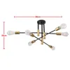 Chandeliers Modern LED Ceiling Lights Industrial Iron Black Golden Nordic Minimalist Home Decoration Living Room Dining Lamps