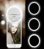 Carga USB Led Selfie Anel Iluminação Lente Do Telefone Móvel Anéis de Lâmpada para Samsung Xiaomi Light7504261