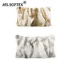 MS Softex Pelliccia naturale Federa Patchwork Vera pelliccia di coniglio Copertura del cuscino Morbido peluche Fodera per cuscino Decorazione della casa T200601337b