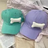 Ball Caps 1Pc Women Fashion Summer Cute Candy Color Baseball Cap Creative Small Bone Shape Y2K Sun Protection