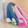 Creatieve cartoon Kunomi Melody hangende nek buitensporten kleine ventilator grote wind drie snelheden wind usb opladen