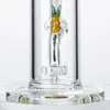 Narghilè da 8 pollici Vetro unico Bong Soffione Percolatore 14mm Giunto femmina Dab Rigs Percolatore per pipa ad acqua DHL20094 e DHL20092