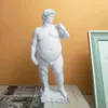 Creativo Fat David Ritratto Scultura In resina Decorazione artigianale Corpo umano Statua Home Desktop Ornamenti Garden Art 220117248y