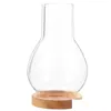 Ljushållare Dekorativa Flame Party Wind-Proof Cylinder Er Holder Glass Lamp Shade Drop Delivery Home Garden Decor OTR5G