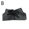 Belts PU Leather Retro Bow Tie Wide Waistband Women Fashion Solid Cumber Bands Versatile Waist Belt Slim Decorative Accessories