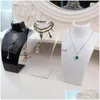 Smyckespåsar, väskor smycken påsar Skyltdocka Byst Display rack halsbandshållare arrangör för örhänge/örhängen släpp leverans juvelr dhgma