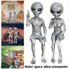宇宙空間エイリアン彫像の火星人用の人物屋内屋外の置物のためにセット庭園装飾ミニチュア312o