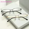 Sunglasses DOHOHDO Square Semi Rimless Frame Anti-blue Radiation Glasses Men Women Blue Light Blocking Eyewear Computer Goggles